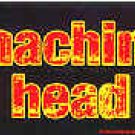 Machine Head Vinyl Sticker Flame Letters Logo