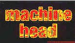 Machine Head Vinyl Sticker Flame Letters Logo