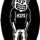 MXPX Vinyl Sticker Cartoon Guy Oval Logo