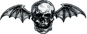 Avenged Sevenfold Iron-On Patch Bat Skull Logo