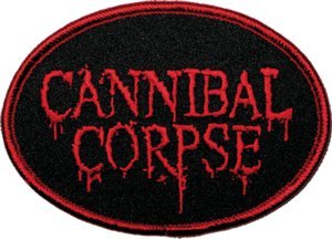 Cannibal Corpse Iron-On Patch Oval Blood Letters Logo