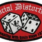 Social Distortion Iron-On Patch Oval Dice Logo
