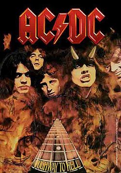 AC/DC Poster Flag Highway To Hell Tapestry
