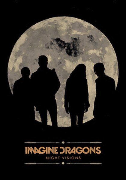 Imagine Dragons Poster Flag Howling Moon Tapestry New