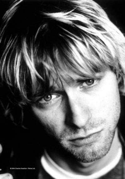 Kurt Cobain Poster Flag Face Photo