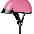 GLOSS PINK Helmet - Daytona Skull Cap w/ Visor