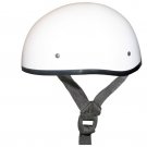 GLOSS WHITE Helmet - Daytona Skull Cap w/out Visor