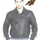 Black Jacket w/ Hidden Collar - Naked Leather