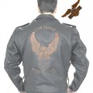 Retro Brown 'Ride To Live' Jacket - Soft Leather