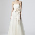 Black and Champagne Halter A Line  Tulle Wedding  Dress  