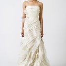 2013 New Design Ivory Ruffled Organza Sheath Wedding Dress US/UK 6 8 10 12 14 16