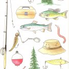 Got a fisherman? Fishing Pole, Lures, worms, tacklebox
