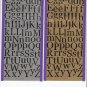 GOLD 3/4" Capital & Lower Alphabet Letter Stickers
