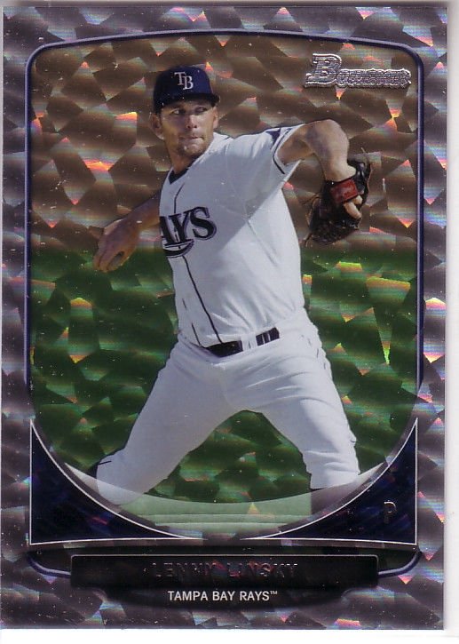 Lenny Linsky 2013 Bowman Prospect #BP68 Silver Ice Parallel