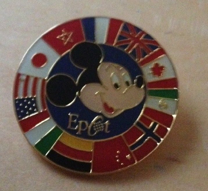 Authentic Walt Disney World Epcot Flags around the world 2000 Pin $16.99