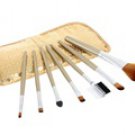 Makeup Brush Set with Lashing Bag (Golden)