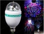 E27 6W AC 85-260 V RGB LED Full Color Rotating Lamp (White)