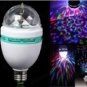 E27 6W AC 85-260 V RGB LED Full Color Rotating Lamp (White)