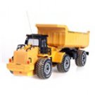 HL TOYS 3378-2 1:24 Scale 6 Channels Remote Control Simulation Tipper (Yellow)