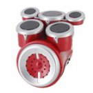 Mini Electronic Drum Toy (Red)
