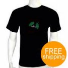 WIFI Sign LED Sound Activated EL Flashing Dancing T-shirt