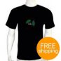 WIFI Sign LED Sound Activated EL Flashing Dancing T-shirt