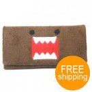 Domo Kun Plush Cover Wallet w/ Card/Coin Compartments