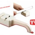 Household Kitchen Knife Sharpener (White)