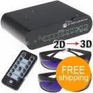 Novel 2D to 3D Conversion Signal Video Converter Box Set for TV+More