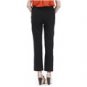 Women's Polyester & Spandex Pure Color Elastic Harem Pants L (Black)