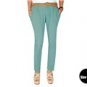 Women's Polyester & Spandex Pure Color Elastic Harem Pants L (Light Green)