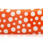 Polka Dot Zippered Closure Wallet (Orange)