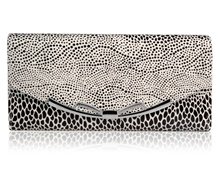 Leopard Print Tri-Fold Wallet (Black)