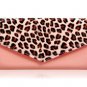 Leopard Print Tri-Fold Wallet (Pink)
