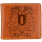Cartoon Pattern Bi-Fold Wallet (Brown)