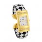 Women's Analog Bracelet Watch (White & Black)