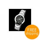Men's Jewelry Dress Watch with Black Dial Scissors Pattern