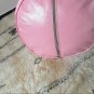 MOROCCAN LEATHER POUF ( also called footstool , ottoman , floor pillow ) pink