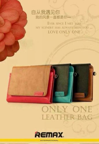 Remax PU leather Smart Case Carry Cover stand pouch shoulder bag for ipad