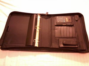 leather orgimizer brief case