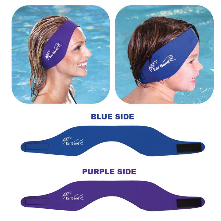 Mack's Ear Band Swimming Bathing Neoprene Headband Swimmer's Ear Protection