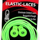 Ten Seconds Elastic Stretch Shoelaces Shoe Laces Lock Lace Green 36” Unisex