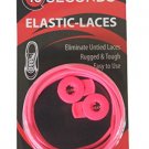 Ten Seconds Elastic Stretch Shoelaces Shoe Laces Lock Lace One Pair Pink  36” Unisex