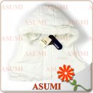 Brand New with tag Good Quality Women's white Quilted Vest with hood