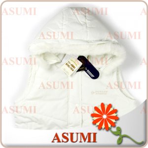 Brand New with tag Good Quality Women's white Quilted Vest with hood