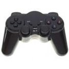 Black Wireless Dual-Shock Joypad Controller Gamepad for PC with receiver