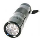 12 LED UV Flashlight Black case 3x AAA batteries