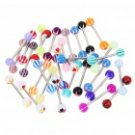30x Tongue Studs Set