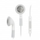 White 1.15m Earphone w/ Microphone / Volume Control