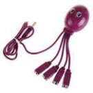 Octopus USB 2.0 4-Port Hub compact design-perfect for travel